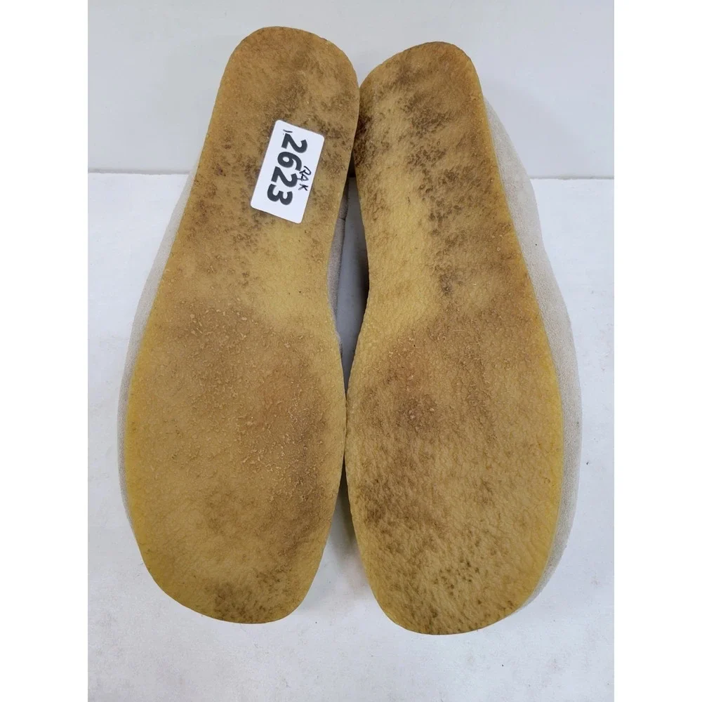 Clarks Stinson Lo Beeswax Suede Chukka Wallabee Boots Men's US 10.5 M Beige...